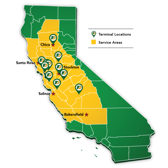 Area Service Map